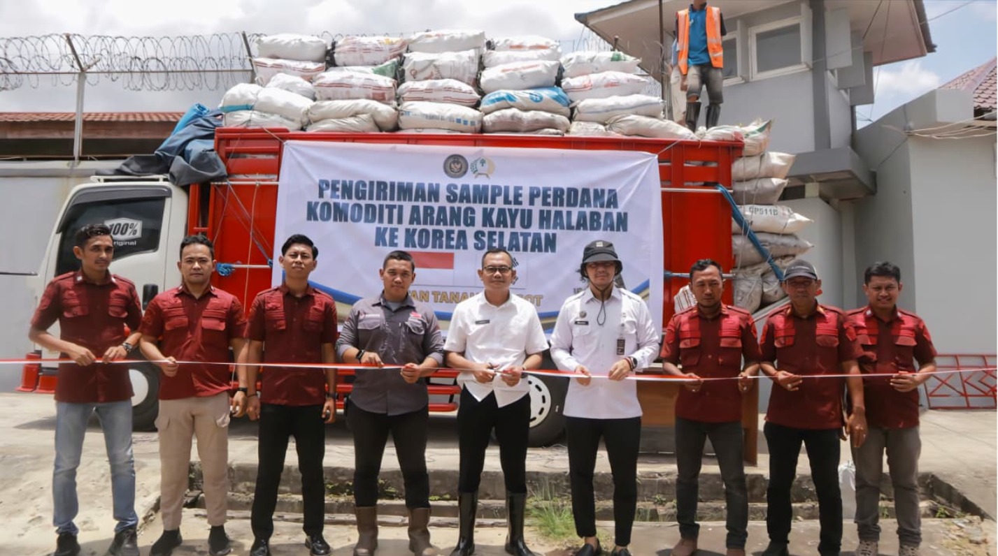 Arang Tanah Grogot Paser ekspor Korea Selatan