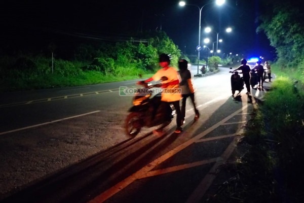 Balap Liar Tengah Malam Masih Marak Terjadi di Tanah Grogot