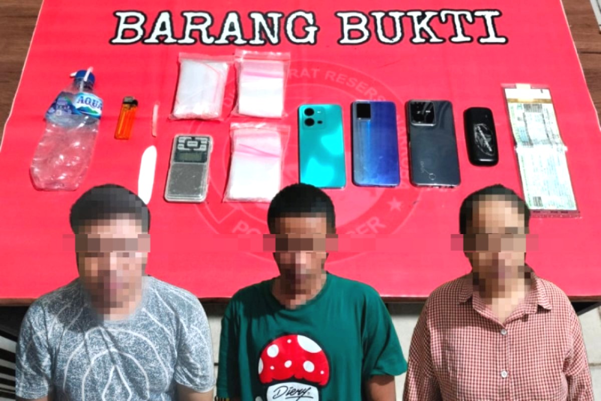 Tiga Pengedar Sabu Diamankan dalam Sepekan di Paser, Total Barang Bukti 10,34 Gram
