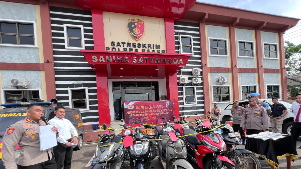Sindikat Curanmor di Paser Terbongkar ada 12 Motor Curian