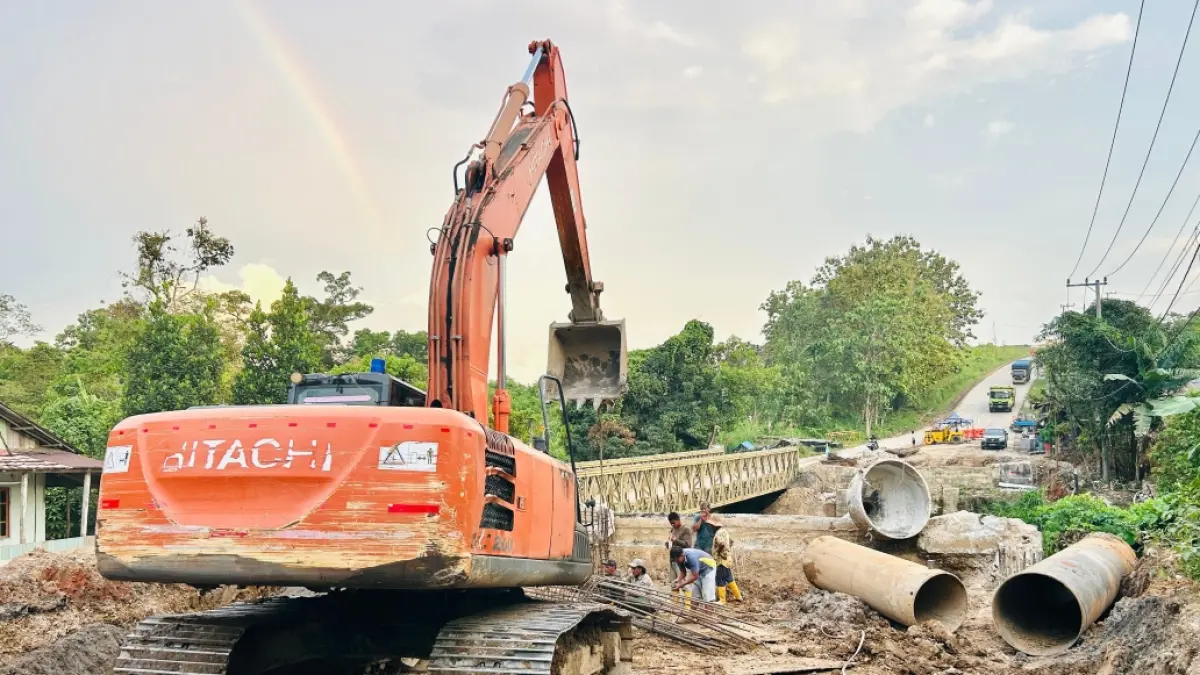 Progres Jembatan Busui di Paser Capai 44 Persen