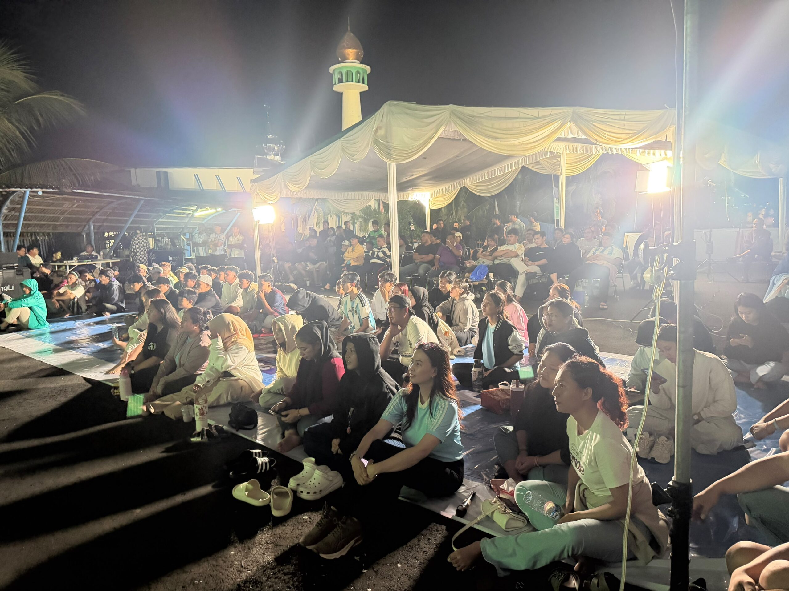 Nobar Piala Dunia di Paser, Desa-desa Ramai dan Warga Seru Ikut Antusias