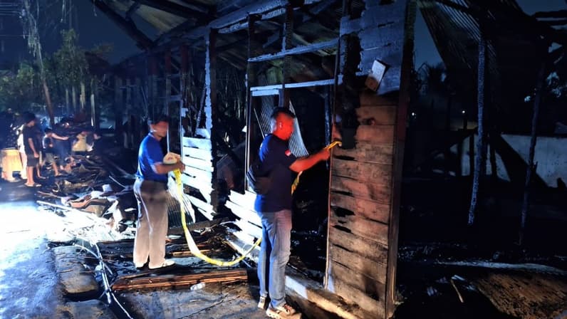 29 Kontrakan di Tanah Grogot Ludes Terbakar, Api Diduga Berasal dari Pembakaran Sampah